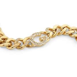 Guess JUBB05433JWYGS Women's Bracelet G Pave Gold Tone S