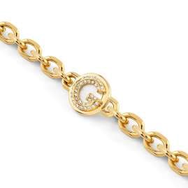 Guess JUBB05438JWYGS Women's Bracelet G Coin Gold Tone S