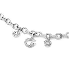 Guess JUBB05445JWRHS Damen-Armband G Pave Multi Charm S