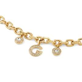 Guess JUBB05445JWYGS Damen-Armband G Pave Multi Charm Goldfarben S