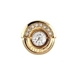 Guess JUBE05380JWYGT/U Women's Stud Earrings Coin Pave Gold Tone