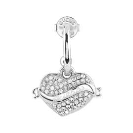 Guess JUBE05477JWRHT/U Women's Hoop Earrings Heart