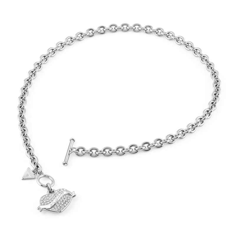 Guess JUBN05475JWRHT/U Women's Necklace Crystal Heart 7621235403508