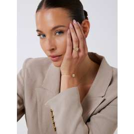 Guess JUBB05555JWYGS Damen-Armband Coin Pave Goldfarben S