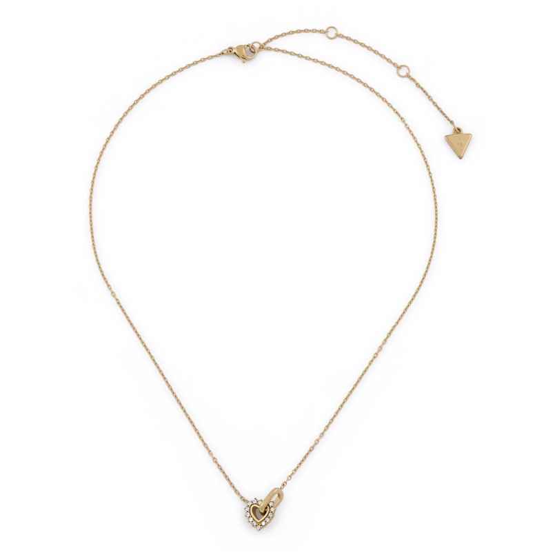 Guess JUBN05533JWYGT/U Women's Heart Necklace Gold Tone 7621235405106