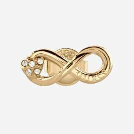 Guess JUBE06049JWYGT/U Women's Infinity Stud Earrings Gold Tone