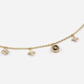 Guess JUBN06032JWYGT/U Damen-Kette Flower Charms Goldfarben