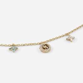Guess JUBN06032JWYGMCT/U Damen-Kette Flower Charms Bunt/Goldfarben