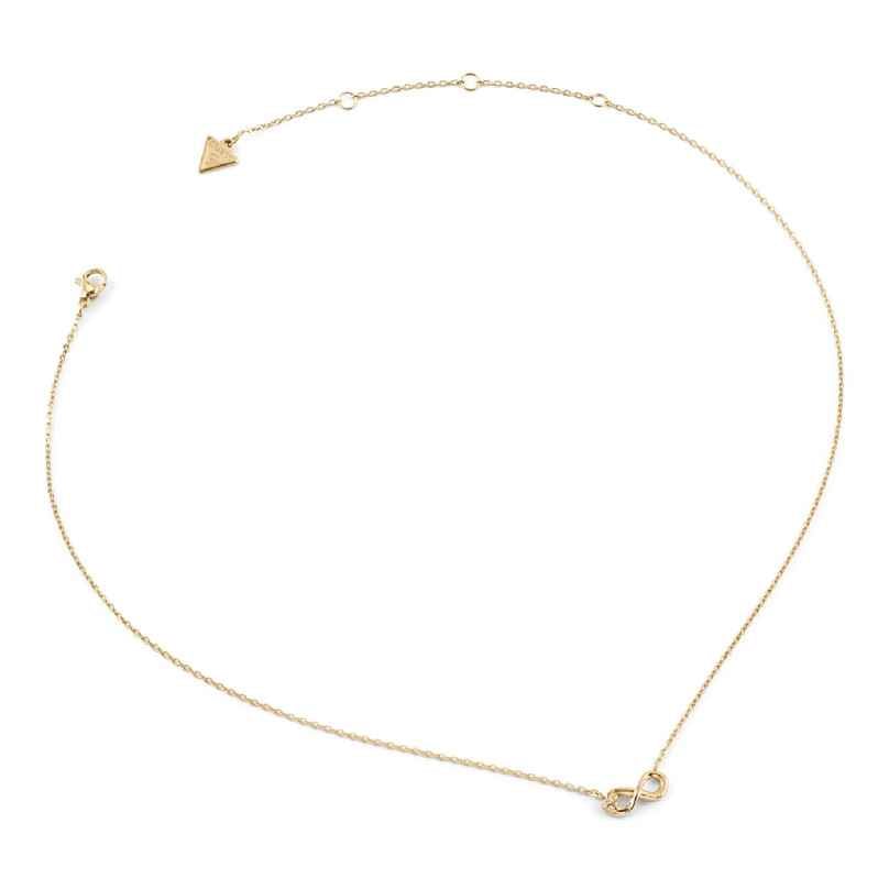 Guess JUBN06047JWYGT/U Damen-Kette Unendlichkeitszeichen mit Herz Goldfarben 7625826399720