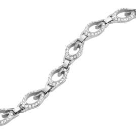 Guess JUBB06341JWRHS Women's Bracelet Multi Camden Silver-Tone S