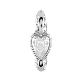 Guess JUBE06365JWRHT/U Women's Hoop Earrings Heart Charm