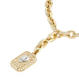 Guess JUBN06347JWYGT/U Women's Necklace Love Tag Gold-Tone