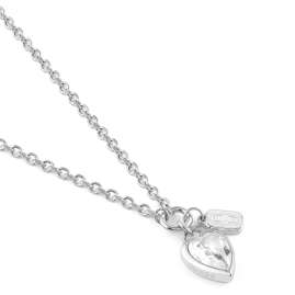 Guess JUBN06359JWRHT/U Women's Necklace Heart Silver-Tone
