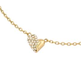 Guess JUBN06370JWYGT/U Women's Necklace Fluid Heart Gold-Tone