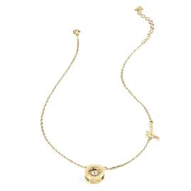 Guess JUBN01459JWYG Women's Necklace Solitaire Gold Tone