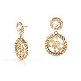 Guess JUBE01008JW-AG Women's Earrings Gold Plated Stainless Steel