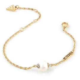 Guess JUBB02269JWYG Women's Bracelet Gold Tone with Pearl Underwater Love