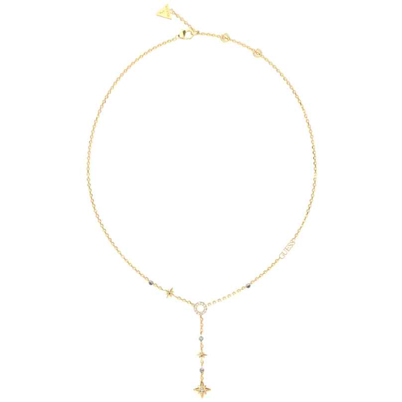 Guess JUBN03326JWYGT Women's Necklace Stars Gold Tone 7624926663281