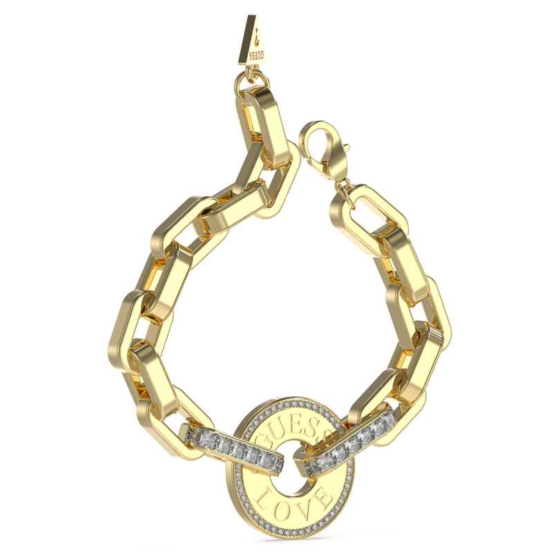 Guess JUBB04076JWYGS Women's Bracelet Love Maxi Gold Tone 7626101887468