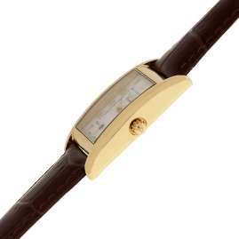 Dugena 7000121-1 Damen-Armbanduhr Quadra Artdeco Goldfarben