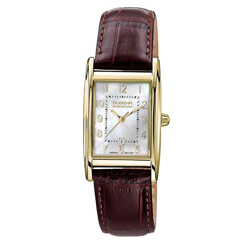 Dugena 7000121-2 Women's Wristwatch Quadra Artdeco Gold-Coloured 4050645026213