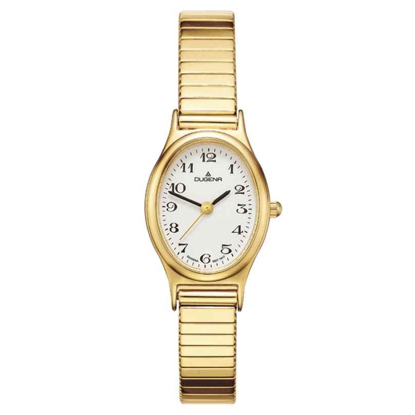 Dugena 4168003 Ladies' Watch Gold Tone with Stretch Strap 4050645013046