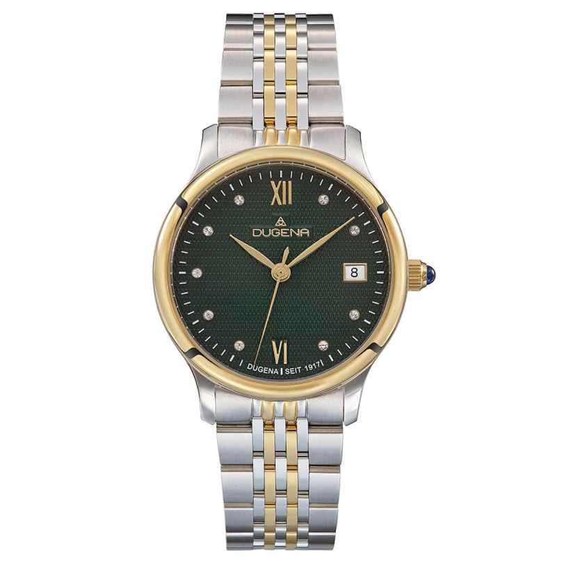 Dugena 4461083 Women's Watch Florence Sapphire Crystal Two-Colour/Green 4050645025803