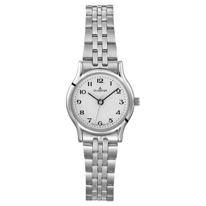 Dugena 4461110 Ladies' Watch Vintage Stainless Steel White/Silver 4050645027142