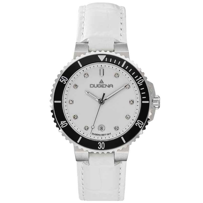 Dugena 4461099 Women's Watch White Leather Strap 4050645025964