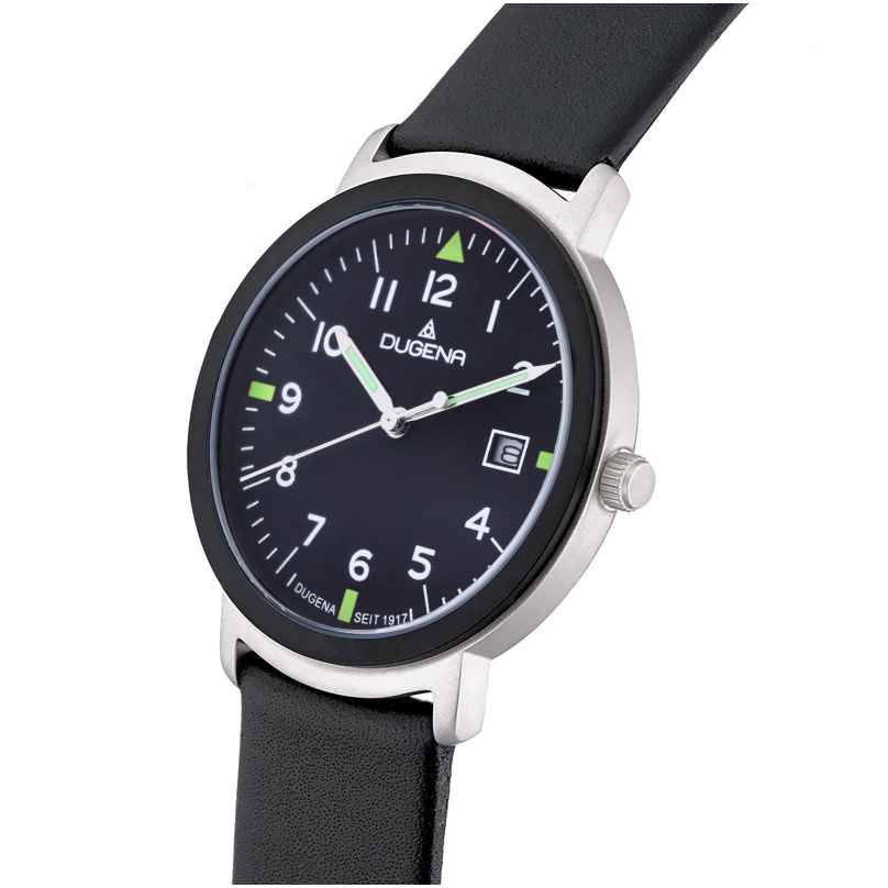 Dugena 4461124 Men's Wristwatch Nero Sport Black/Green 4050645027296
