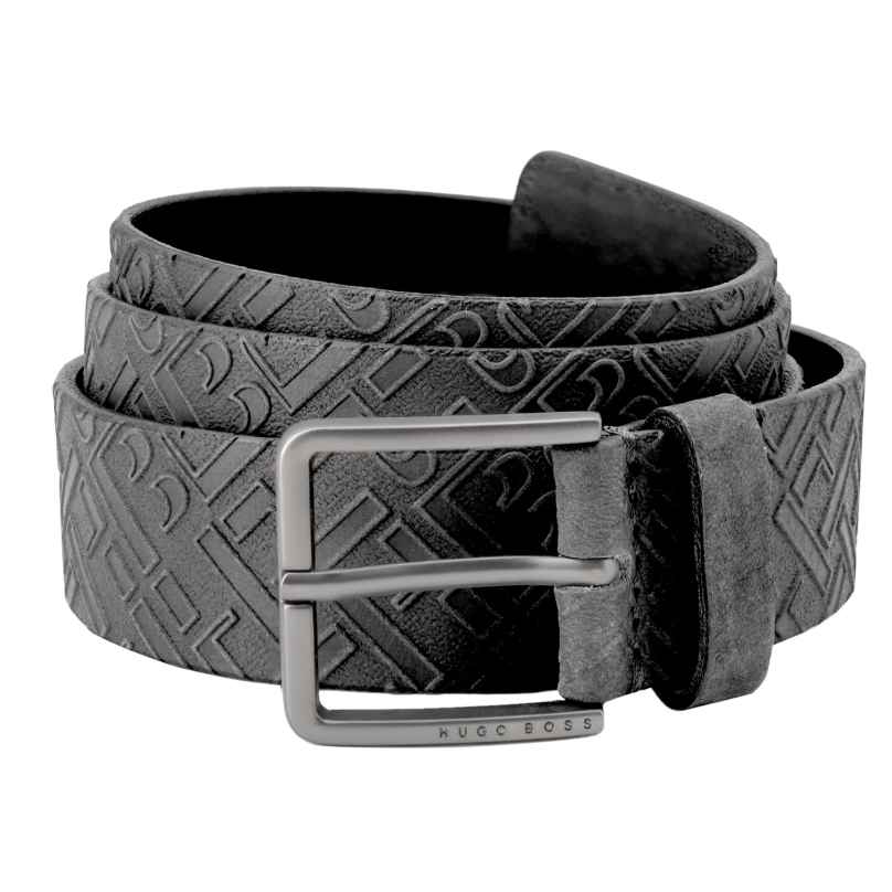 Boss 50461652-001 Men's Leather Belt Black Ther