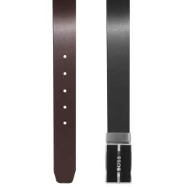 Boss 50481183-002 Men's Reversible Leather Belt Black/Brown Glor-Leth