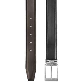 Boss 50481069-002 Reversible Men's Belt Black/Brown Leather Galliz