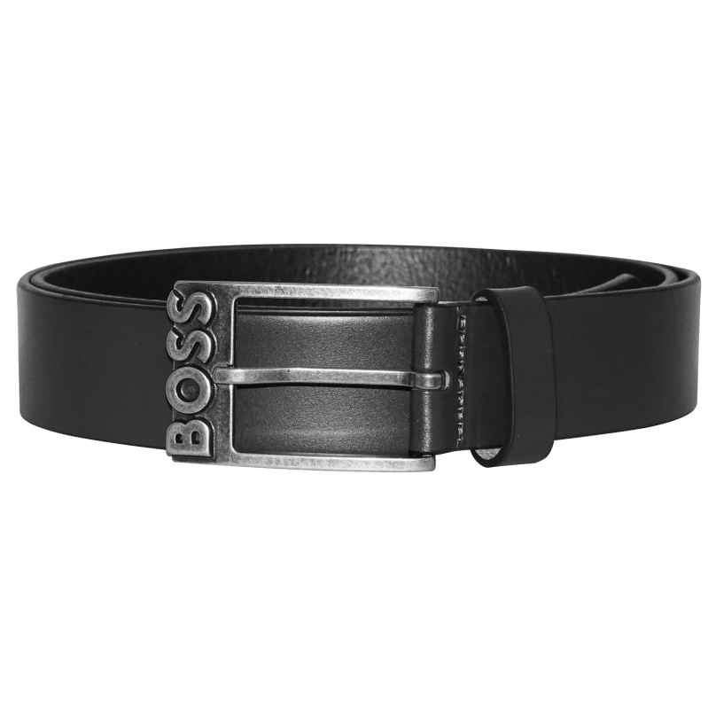 Boss 50481051-001 Men's Leather Belt Black Simo