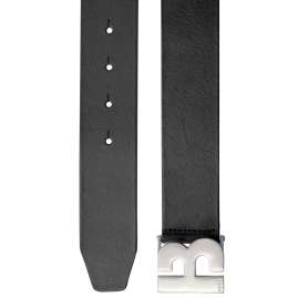 Boss 50471395-001 Men's Belt Black Leather Icon-V