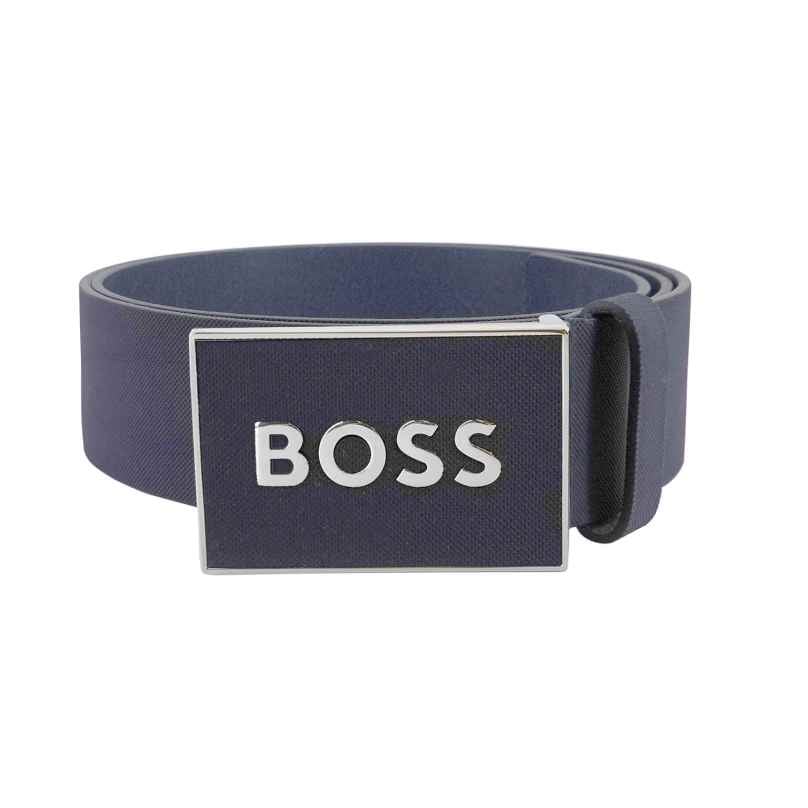 BOSS 50471333-402 Men's Belt Dark Blue Leather Icon-S1