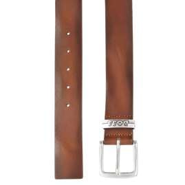 BOSS 50503372-210 Men's Belt Medium Brown Leather Jen-loop