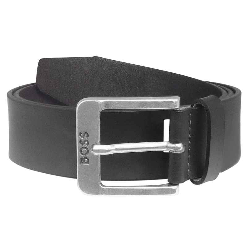BOSS 50512795-001 Men's Belt Black Leather Jemio