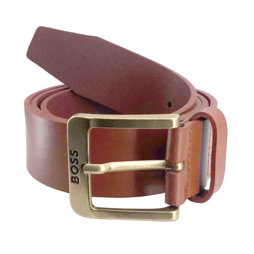 BOSS 50512795-210 Men's Belt Medium Brown Leather Jemio