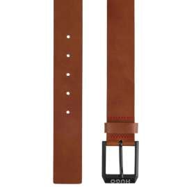 HUGO 50503404-210 Men's Belt Medium Brown Leather Gelio