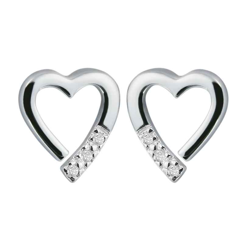 Hot Diamonds DE110 Damen-Ohrringe Ohrstecker Silber mit Diamanten Romantic 5055177908722