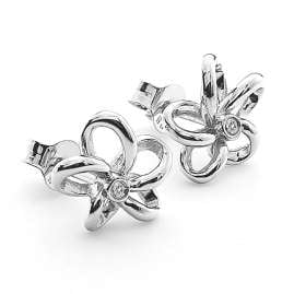 Hot Diamonds DE248 Damen-Ohrstecker Ohrringe Silber mit Diamanten Natural