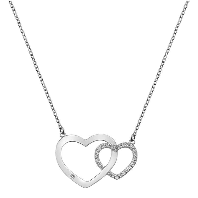 Hot Diamonds DN128 Women's Necklace Silver Striking Heart 5055069032146