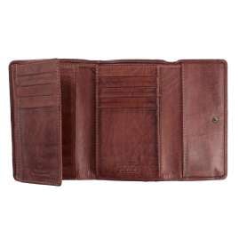 camel active 297-703-40 Women's Wallet Sullana Claret Leather with RFID protection