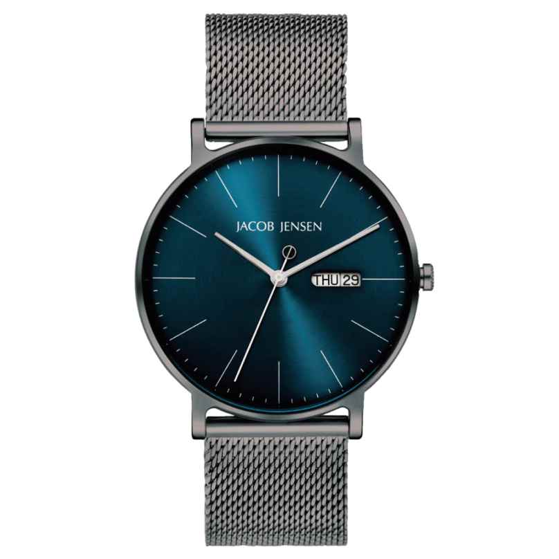 Jacob Jensen 167 Men's Watch Quartz Titanium with Mesh Strap 8718569101671