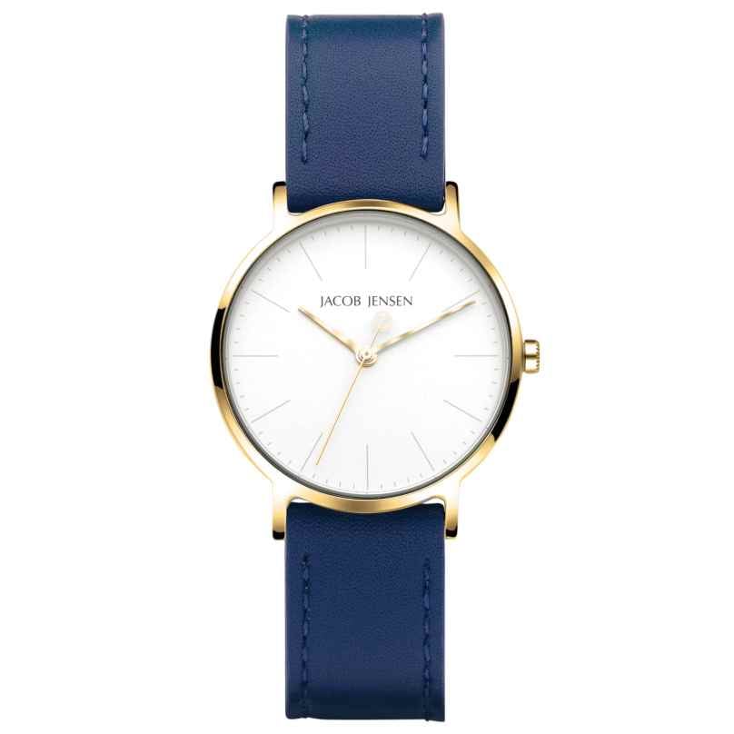 Jacob Jensen 176 Women's Watch Quartz Titanium Blue/Gold Tone 8718569101763