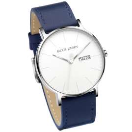 Jacob Jensen 163 Men's Wristwatch Quartz Blue/White