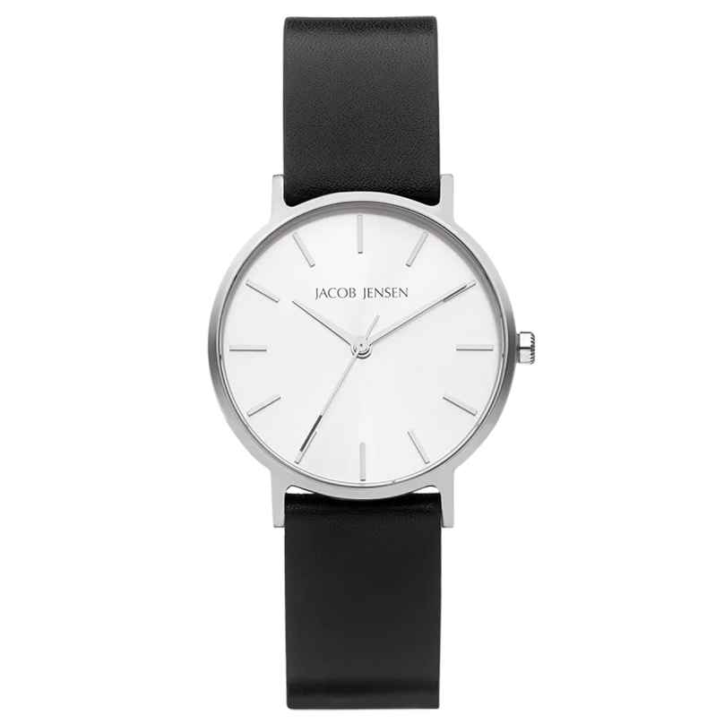 Jacob Jensen 170 Ladies' Wristwatch Quartz Black/Silver Tone 8718569101701