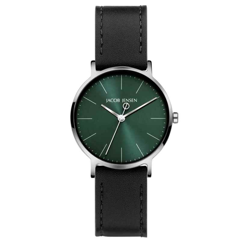 Jacob Jensen 174 Ladies' Watch Titanium Quartz Black/Green 8718569101749