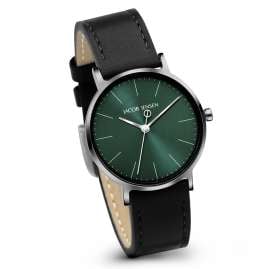 Jacob Jensen 174 Ladies' Watch Titanium Quartz Black/Green